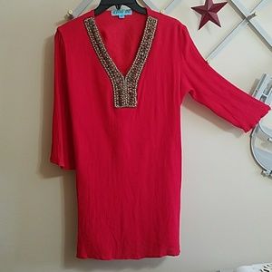 Beaded Shift Dress